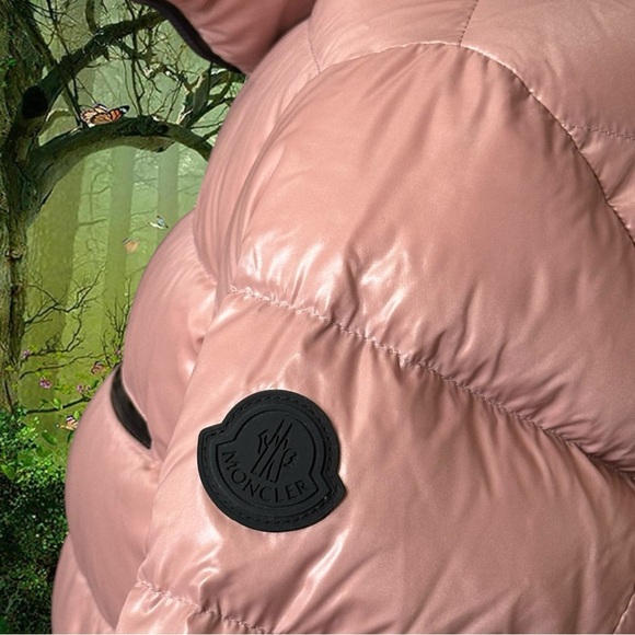 AUNTHENTIC MONCLER MORGA PINK JACKET SIZE 1 - Picture 5 of 16